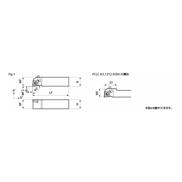 住友電気工業（株） SEC－ミニバイト オフセット0ホルダ PCLC-X ＳＥＣ－ミニバイト　オフセット０ホルダ PCLCR1616-K09X