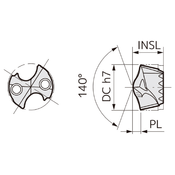 住友電気工業（株） SEC－マルチドリル刃先交換ヘッド MEL ＳＥＣ－マルチドリル刃先交換ヘッド SMDT1450MEL ACX80